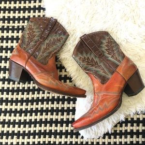 Frye western pull on boho cowboy boot 9